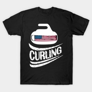 USA Curling rock T-Shirt